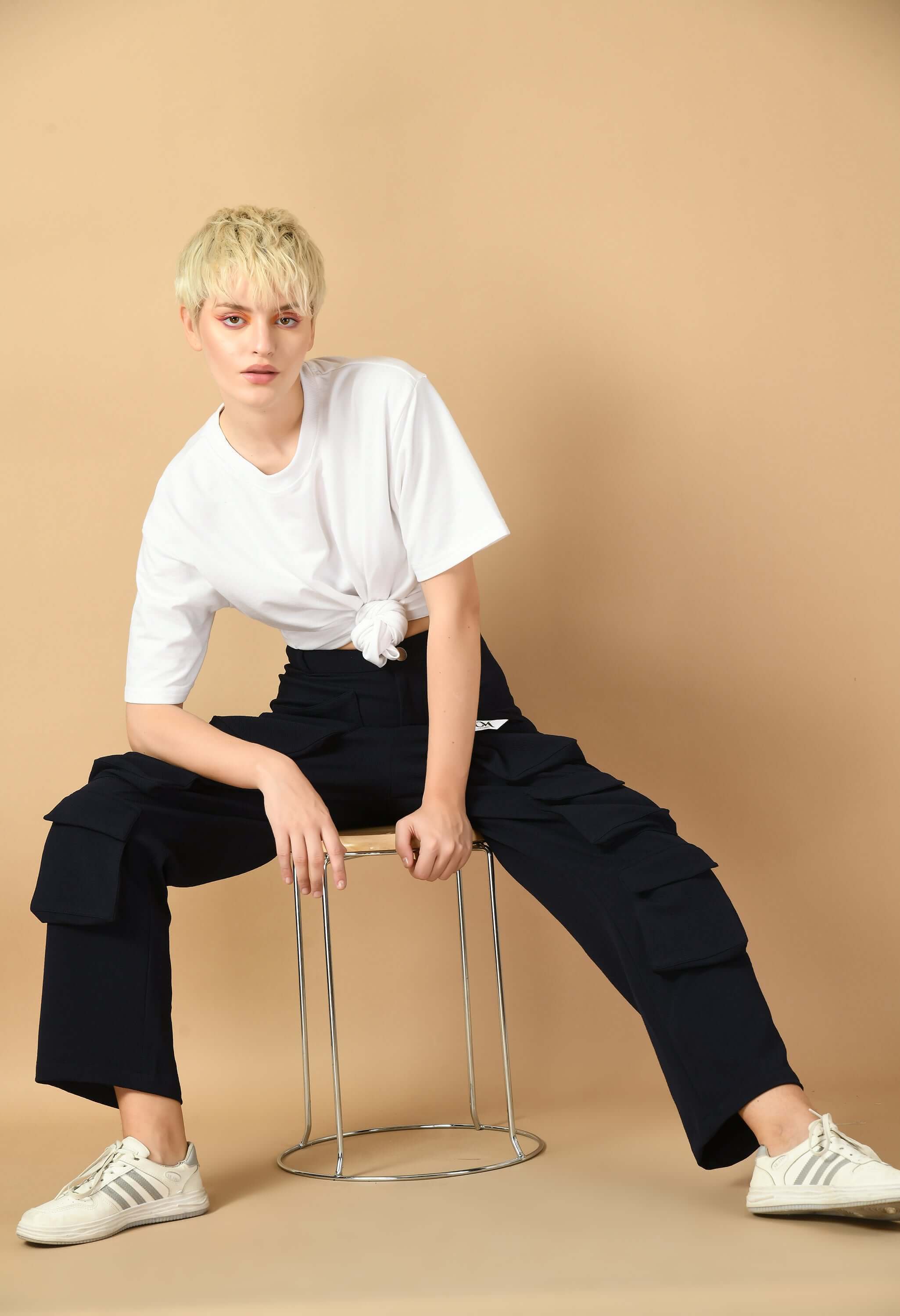 12 pocket black cargo