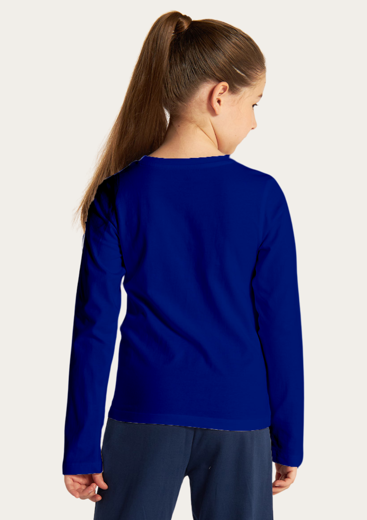 Welcome To Space Printed Royal Blue Full Sleeves KIds T-shirt By Offmint