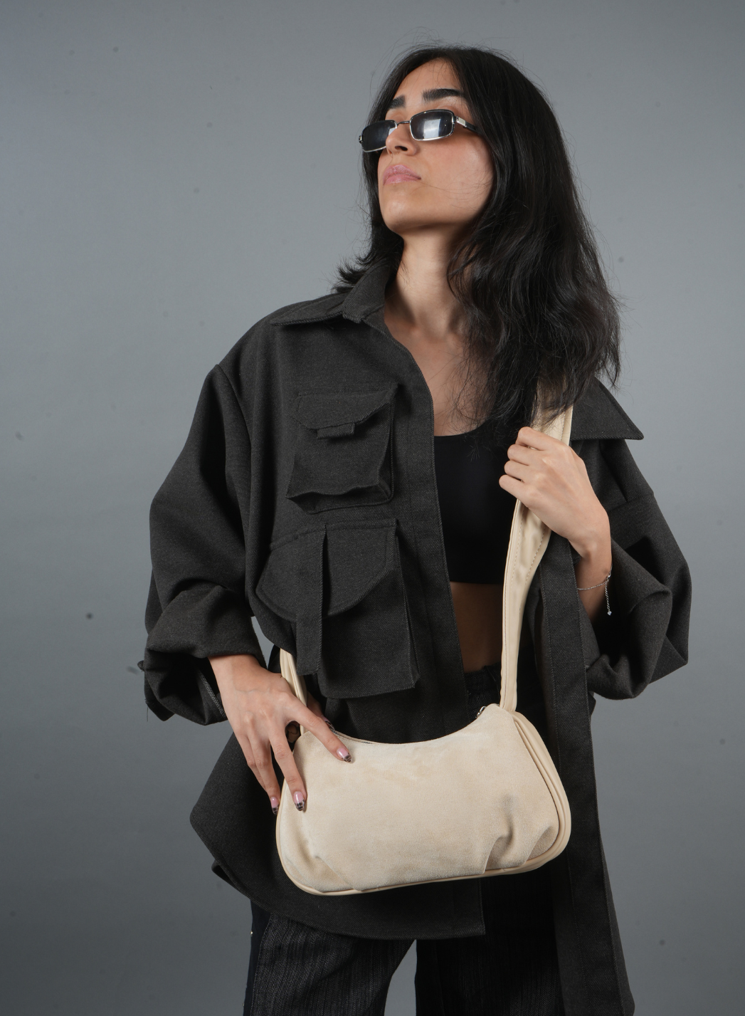 Sand Suede Bag