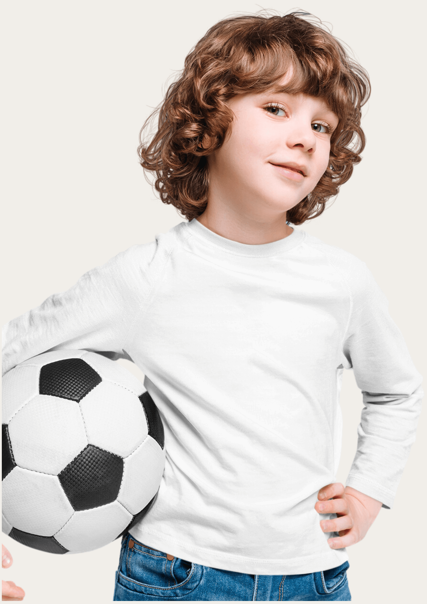 White Full Sleeves Kids T-shirt By Offmint