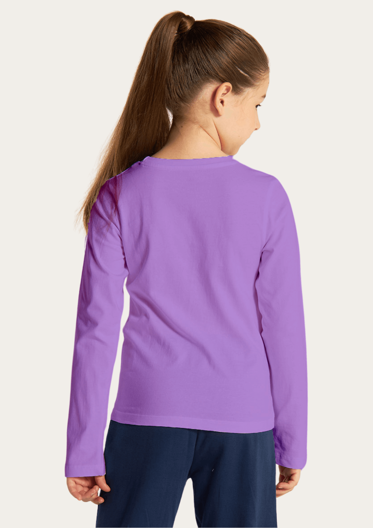 Unicorn Printed Lavender Full Sleeves Kids T-shirt By Offmint