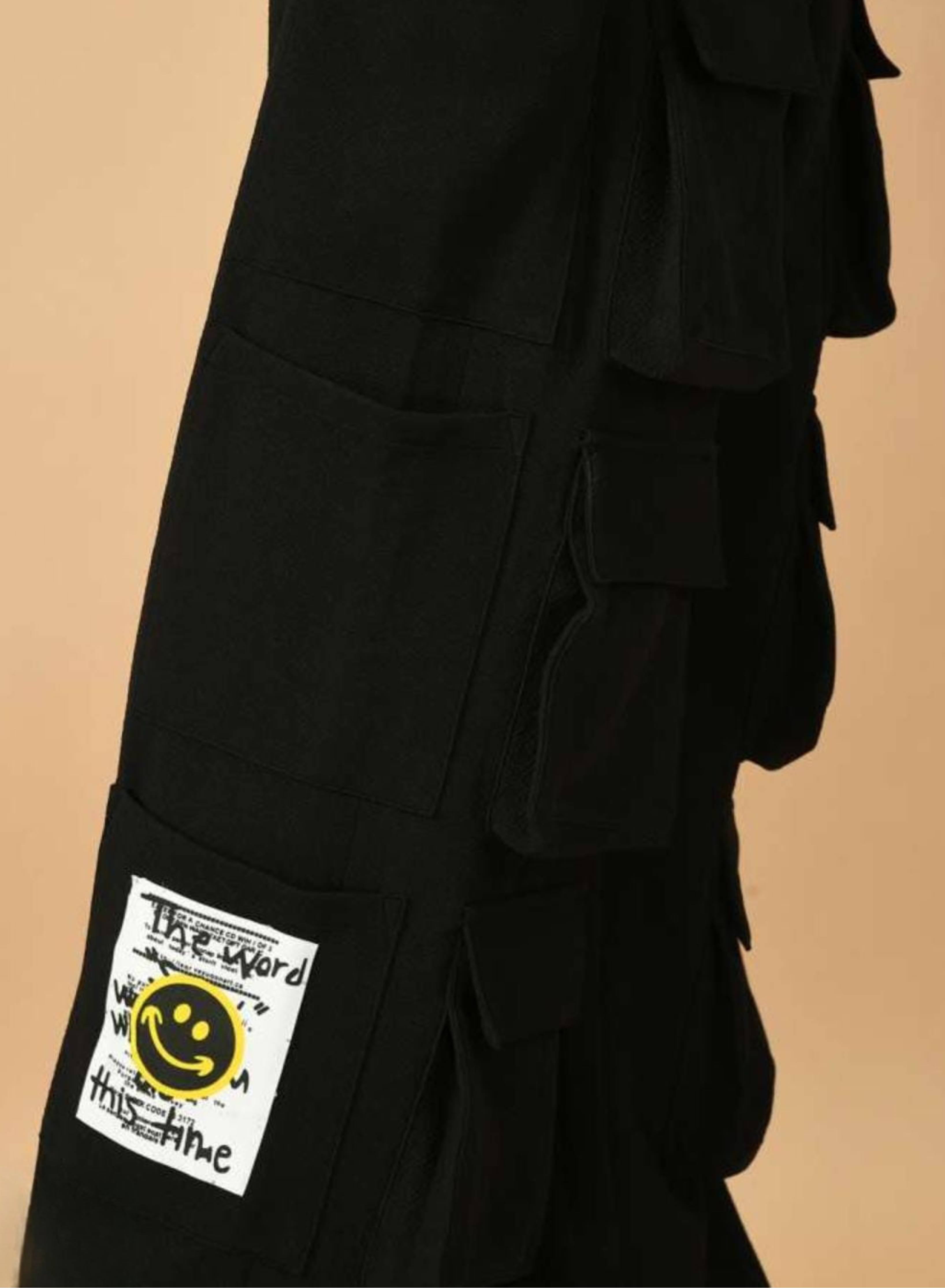 12 Pocket Black Shirt Co-ord Set By Offmint