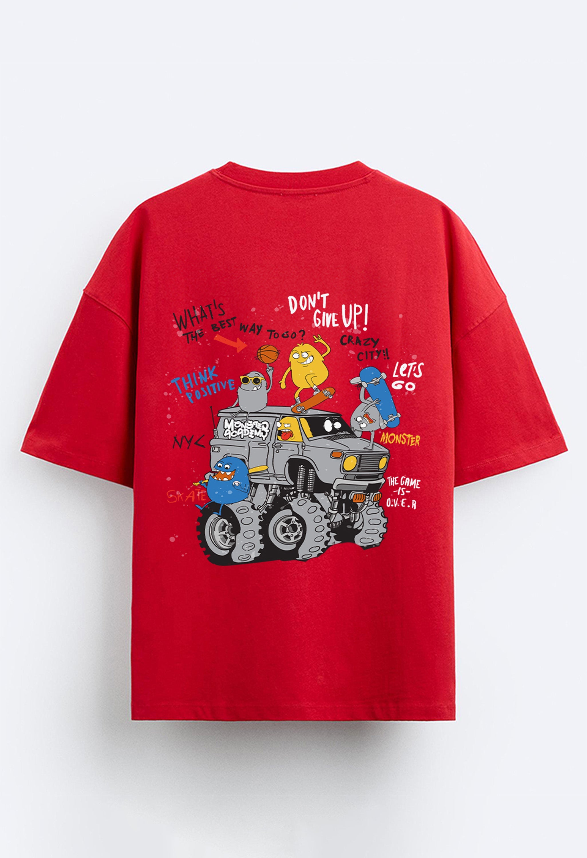 Don't Give Up Printed Oversized t-shirt by offmint