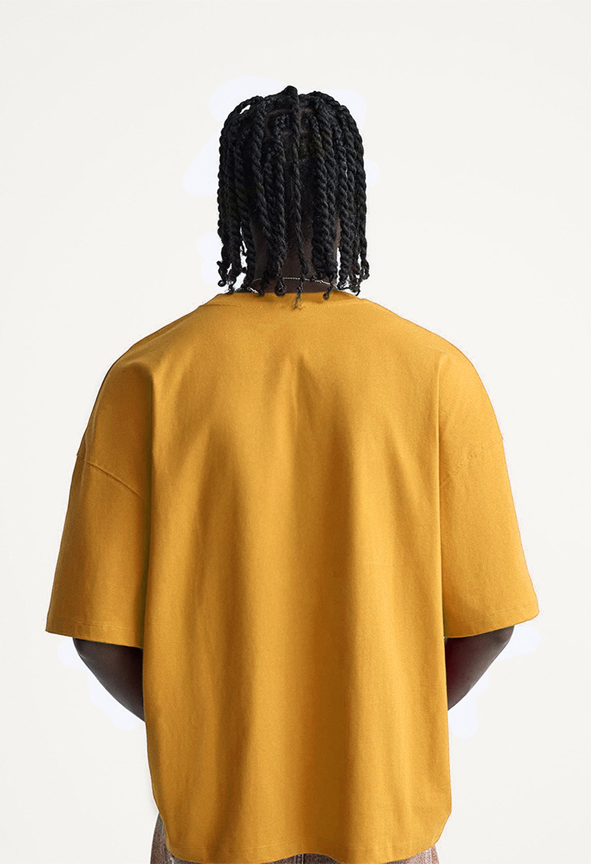 Mustard Oversized  T-shirt By Offmint
