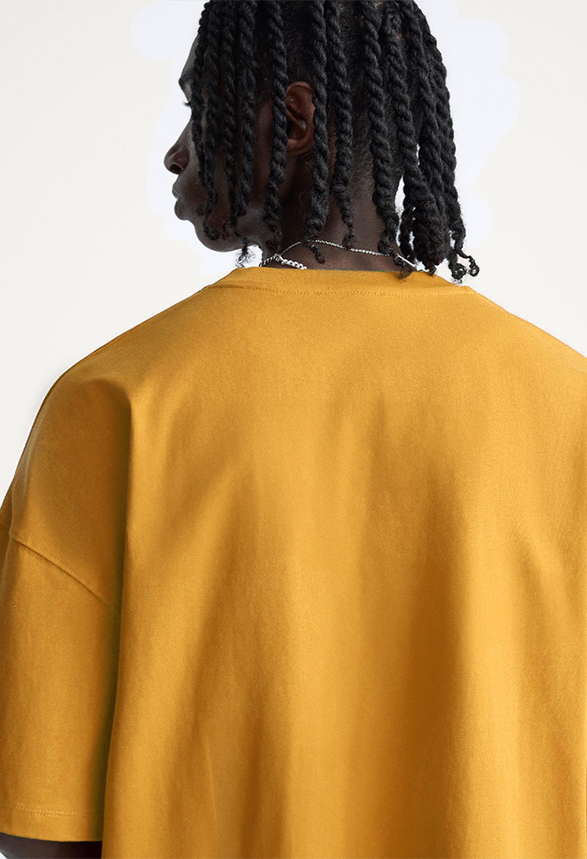 Mustard Oversized  T-shirt By Offmint