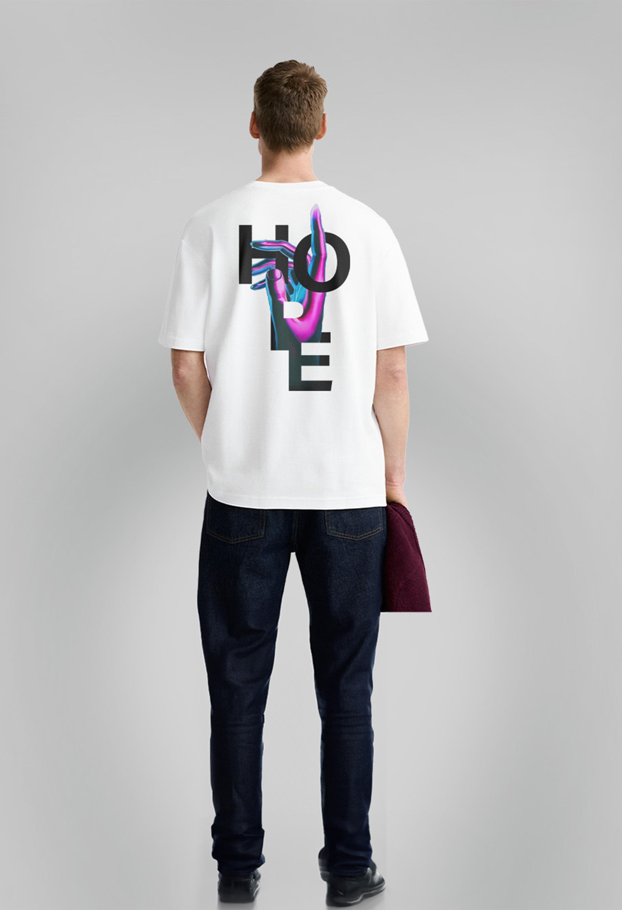 Hope Printed Oversized T-Shirts By Offmint