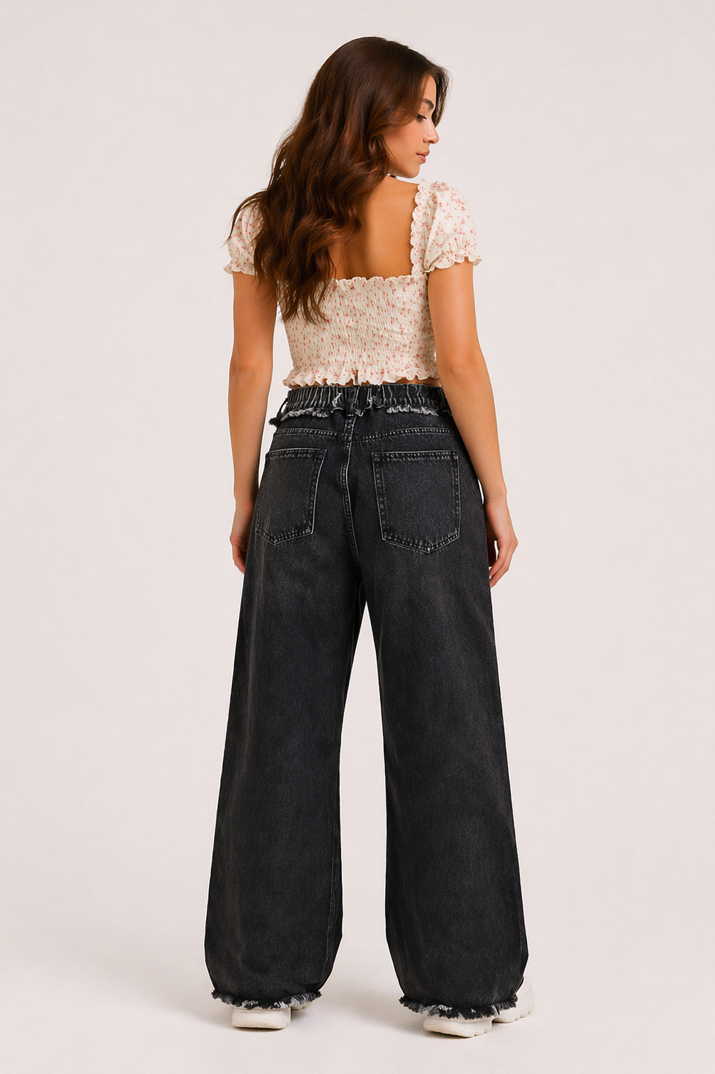 Black Riot Stitch Jeans (Womens)