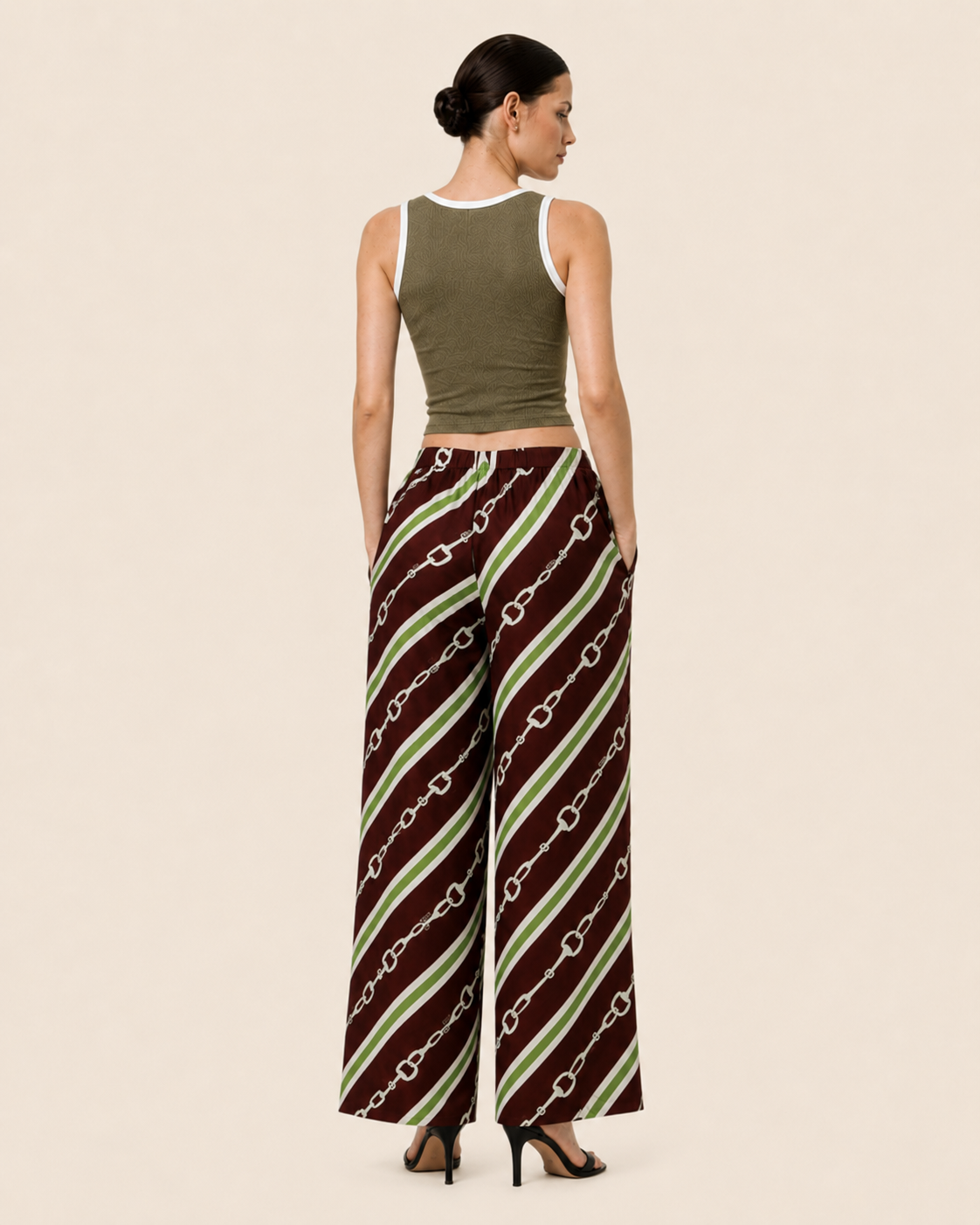 Royal Harness Stripe Print