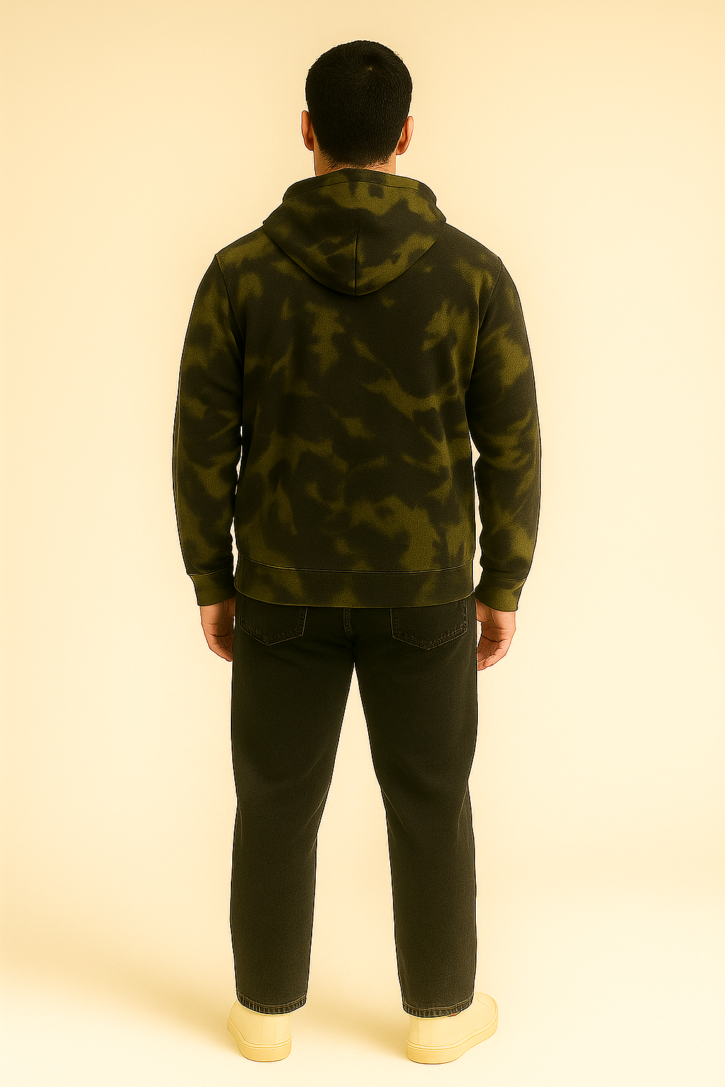 Olive Acid Wash Hoodie