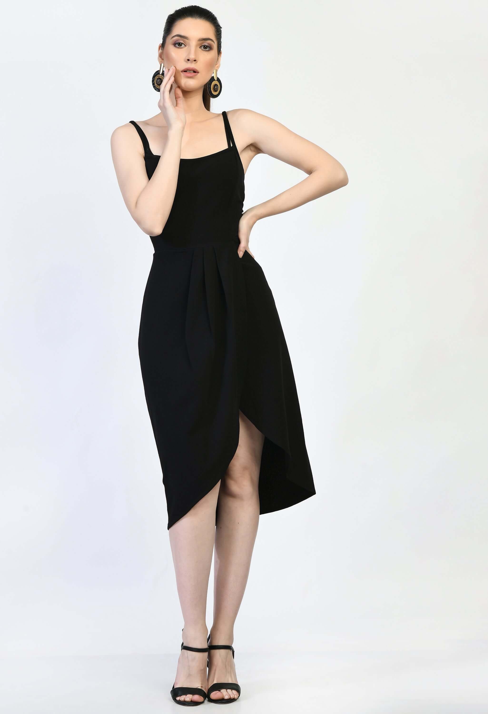 Women's Bodycon Black Dress by offmint