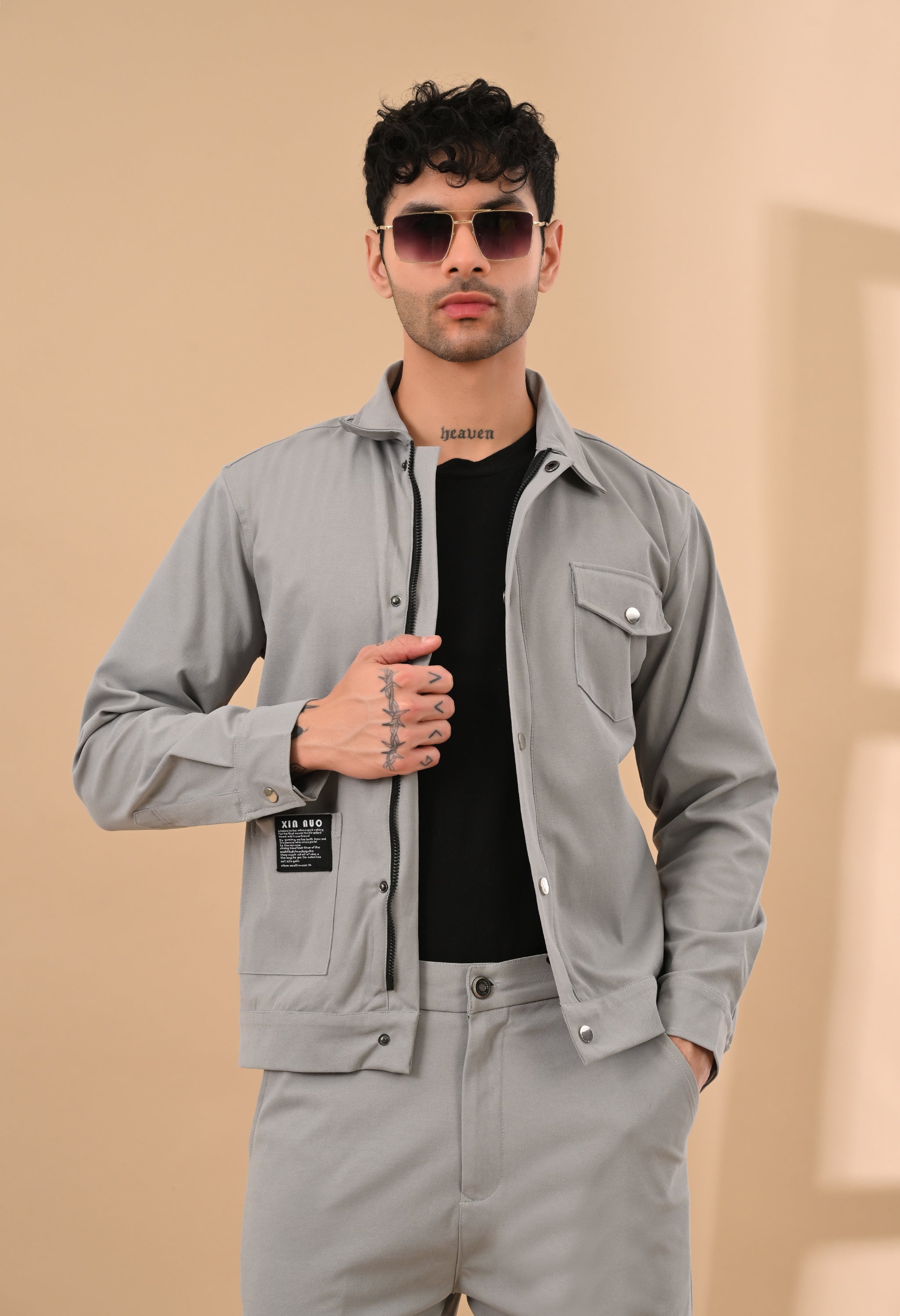 Grey Overshirt Overshirt
