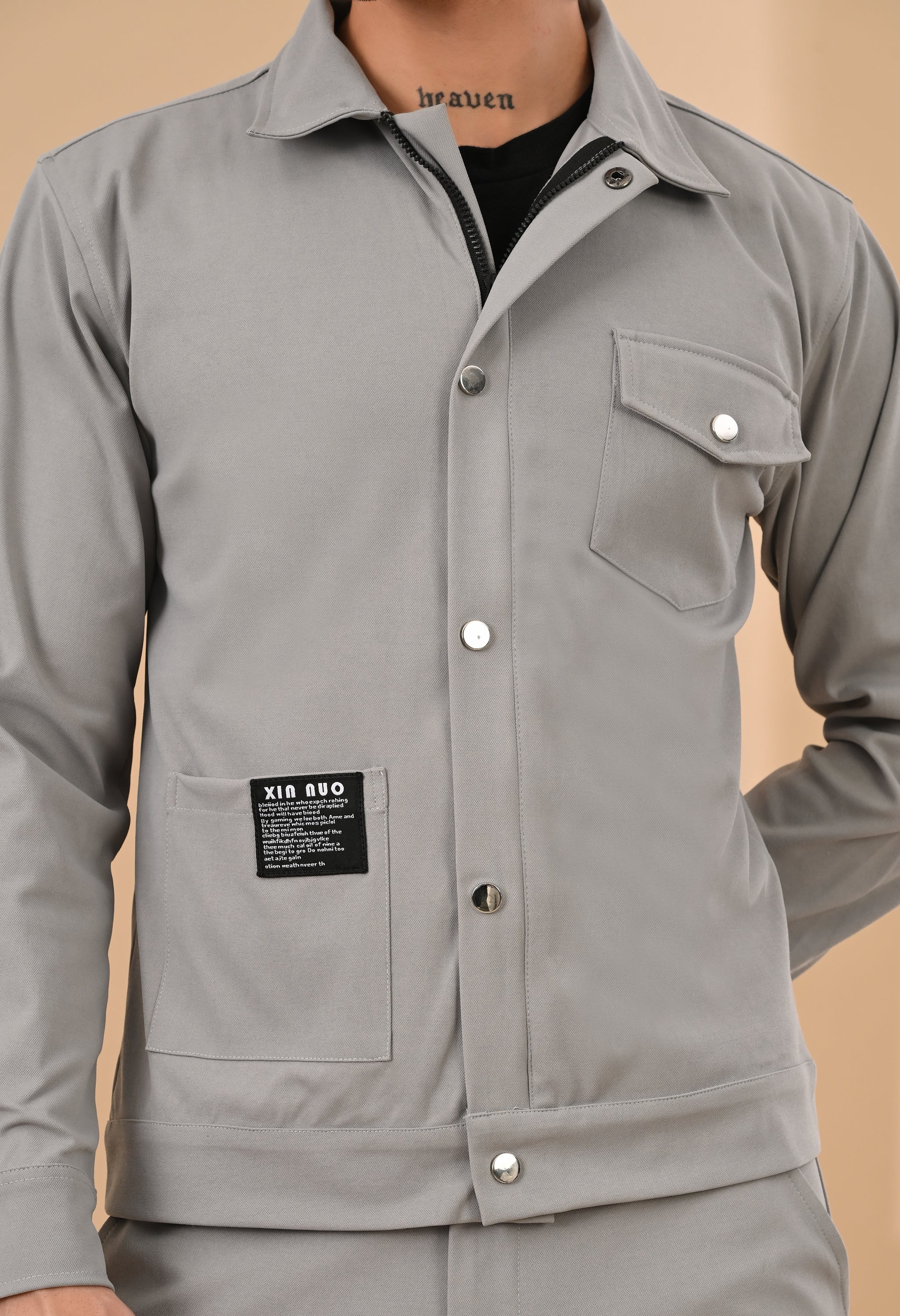 Grey Overshirt Overshirt
