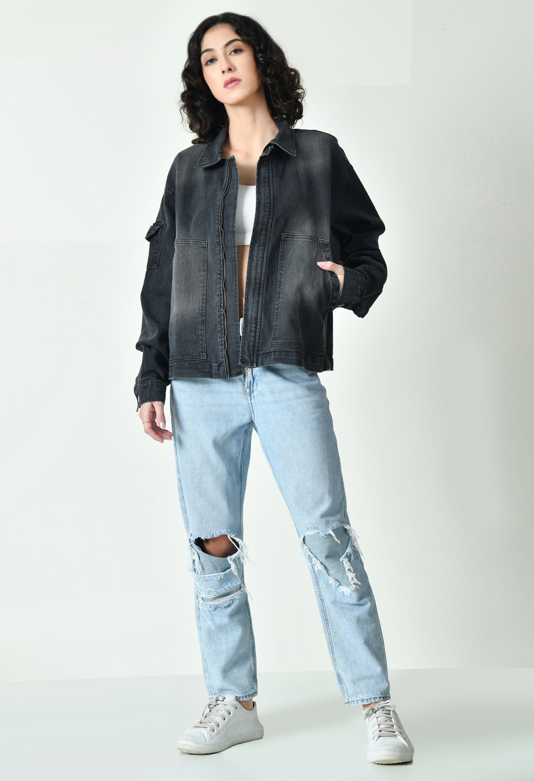 Charcoal Oversized Jacket