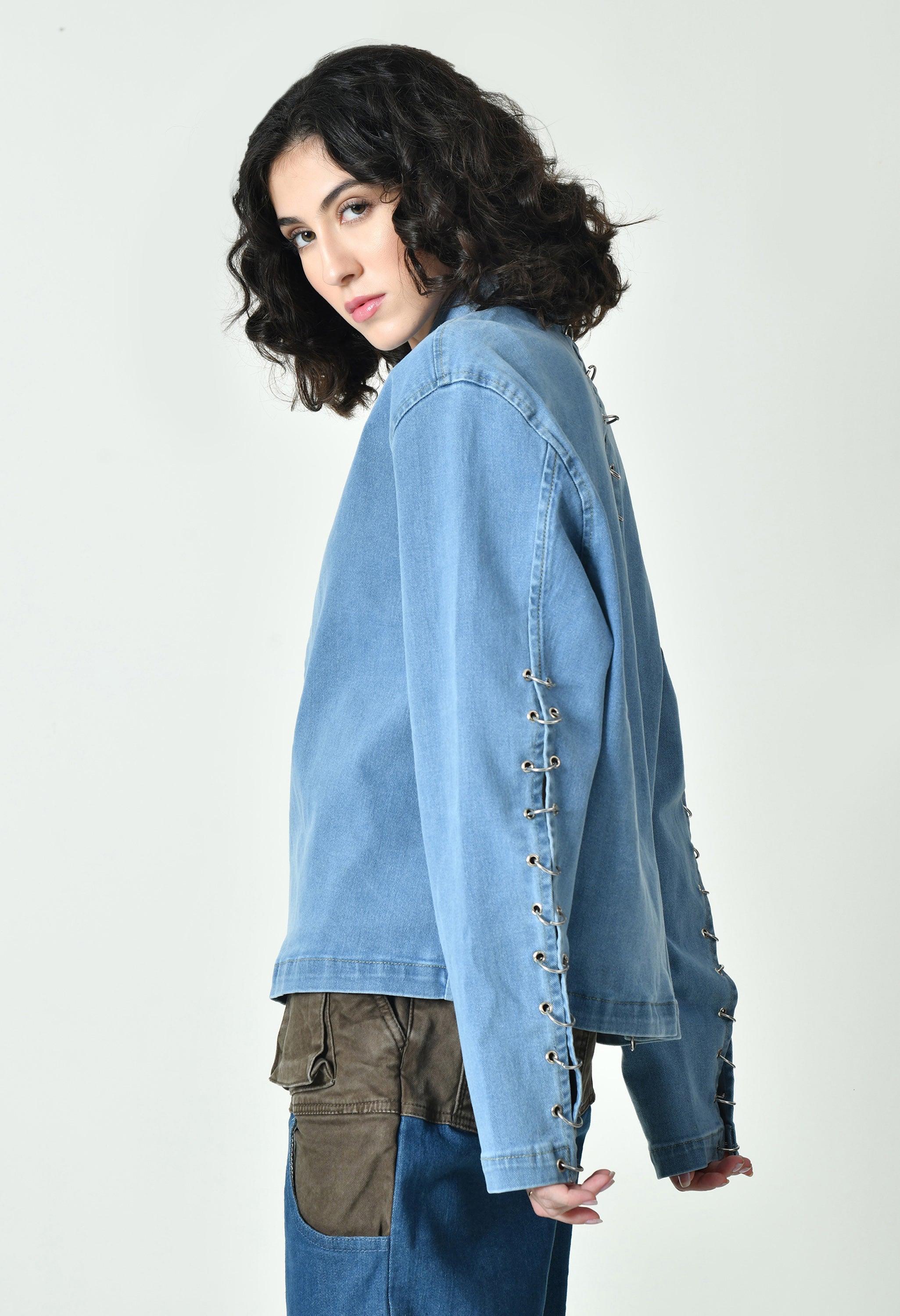 Spiral Ring Skyblue Jacket