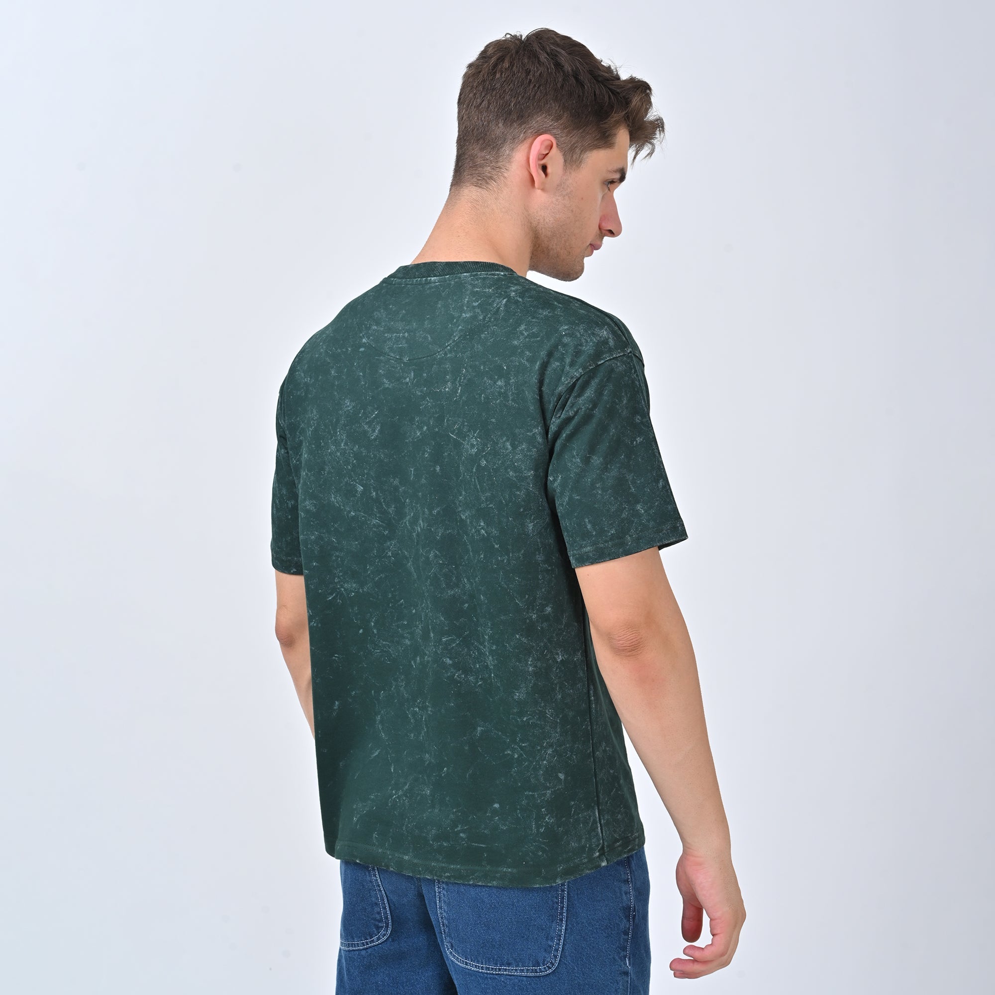 Forest Acid-Wash Oversized T-Shirt
