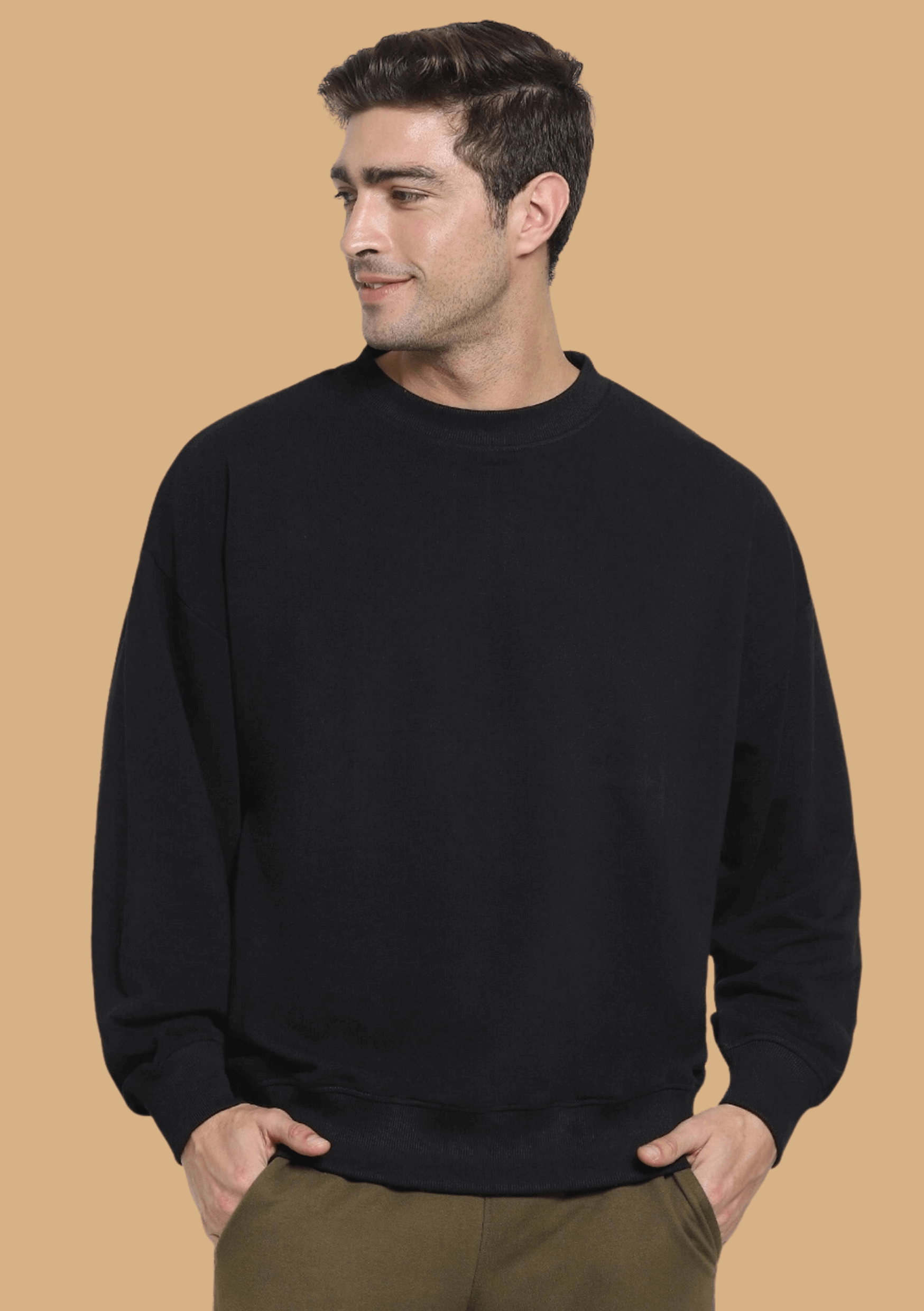 Justice printed black color sweatshirt 