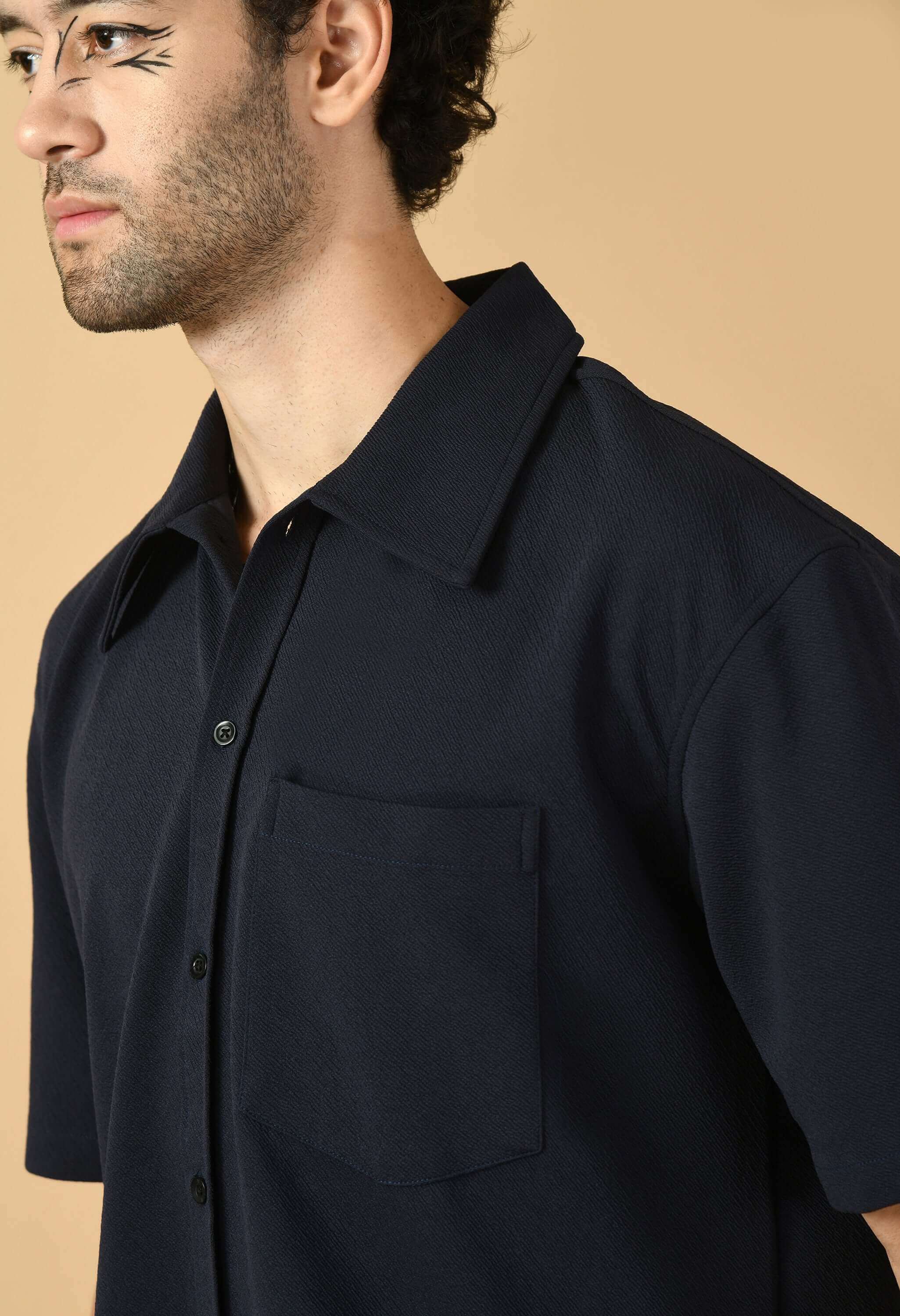Men's overshirt blue by offmint 