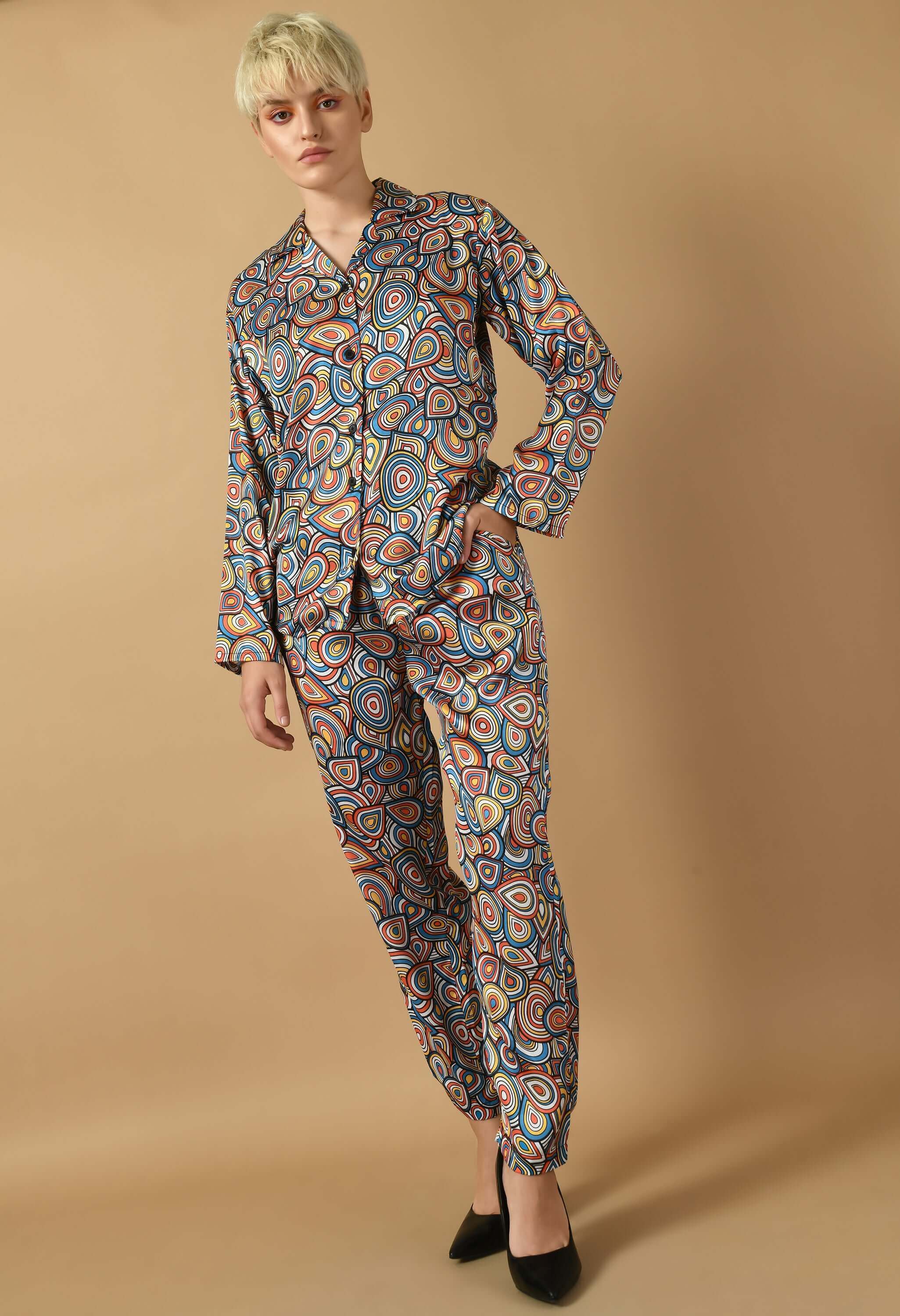 Multicolor co-ord set by offmint