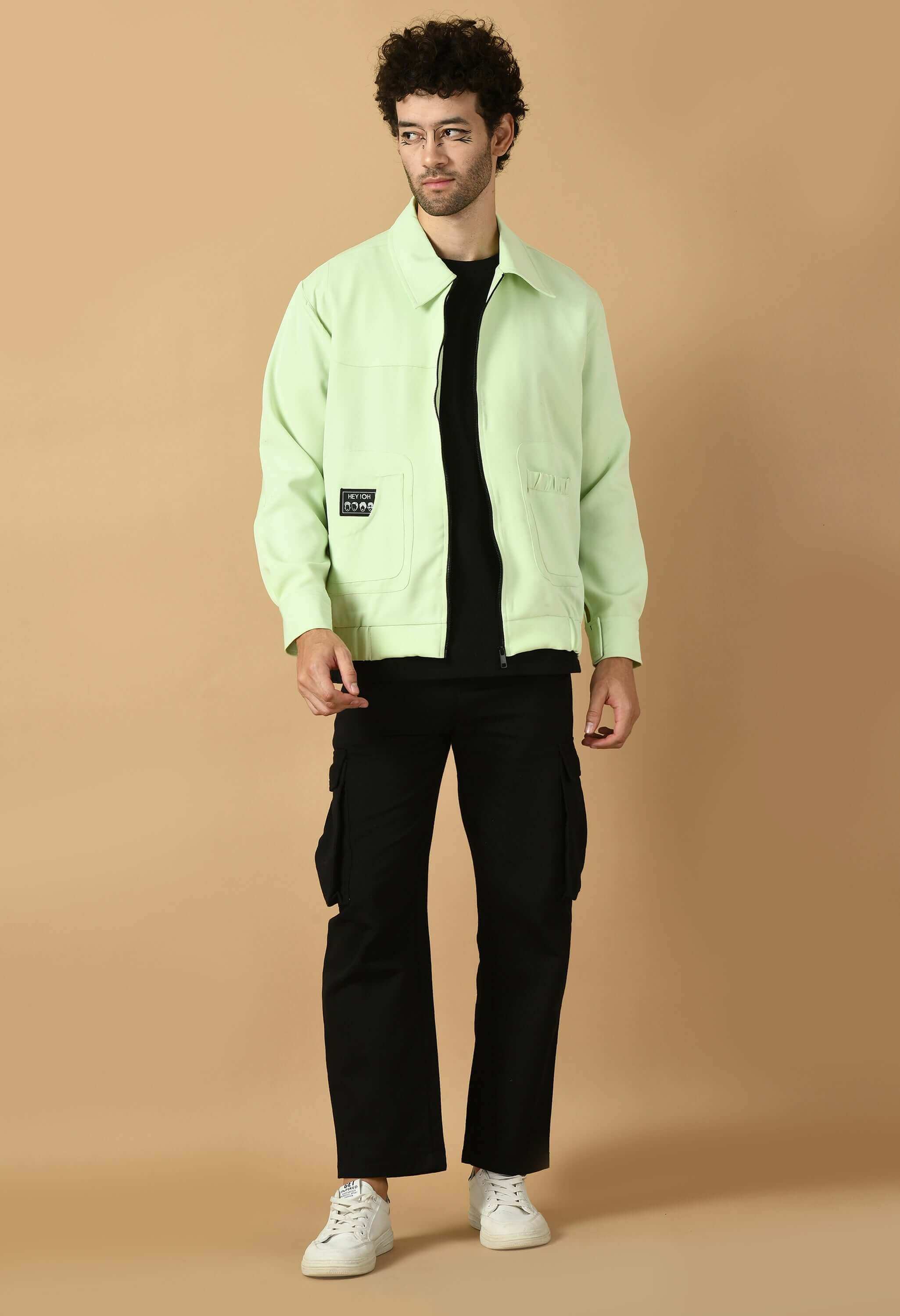 Neon color men's bomber jacket by offmint