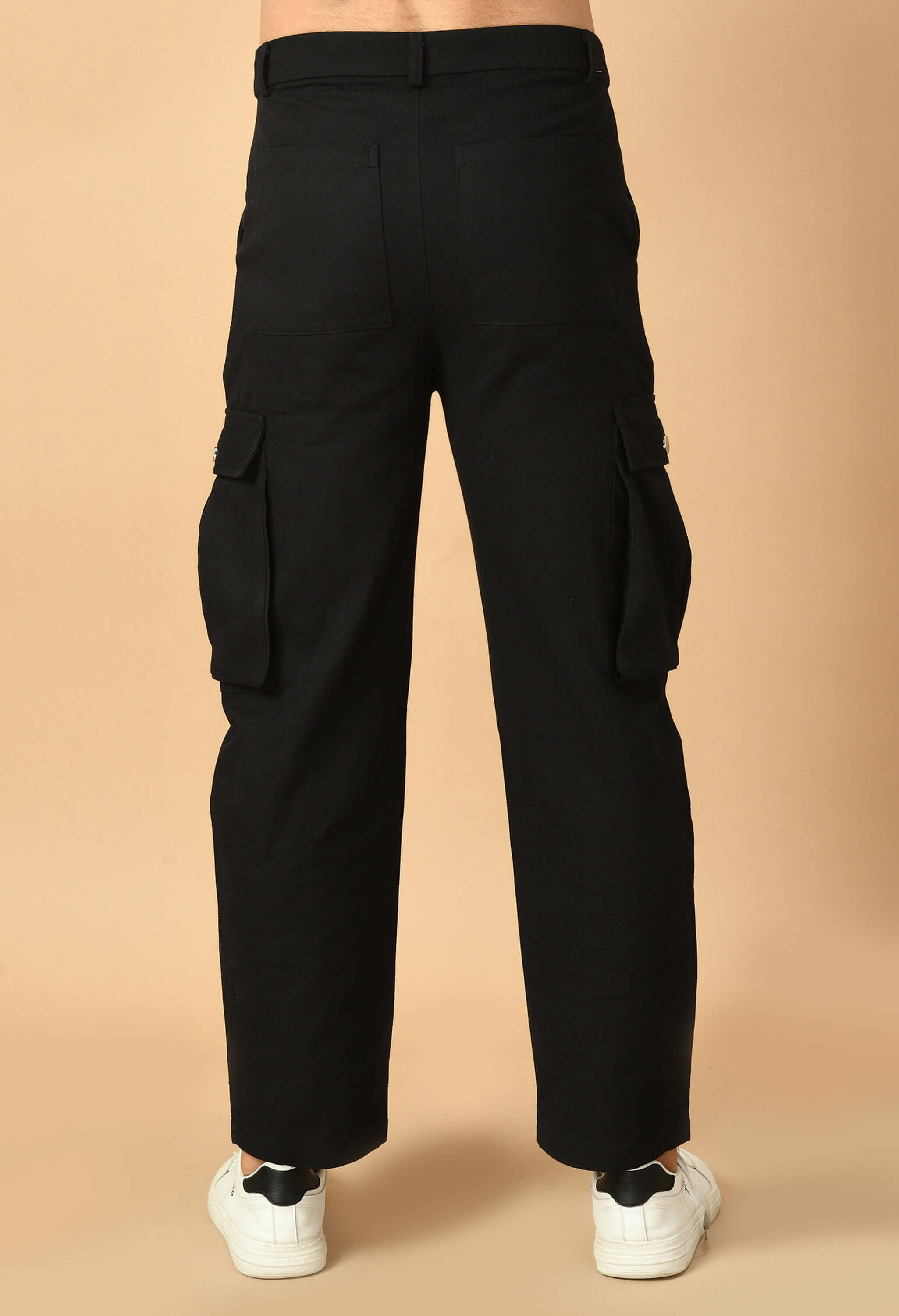 Six pocket black cargo by offmint