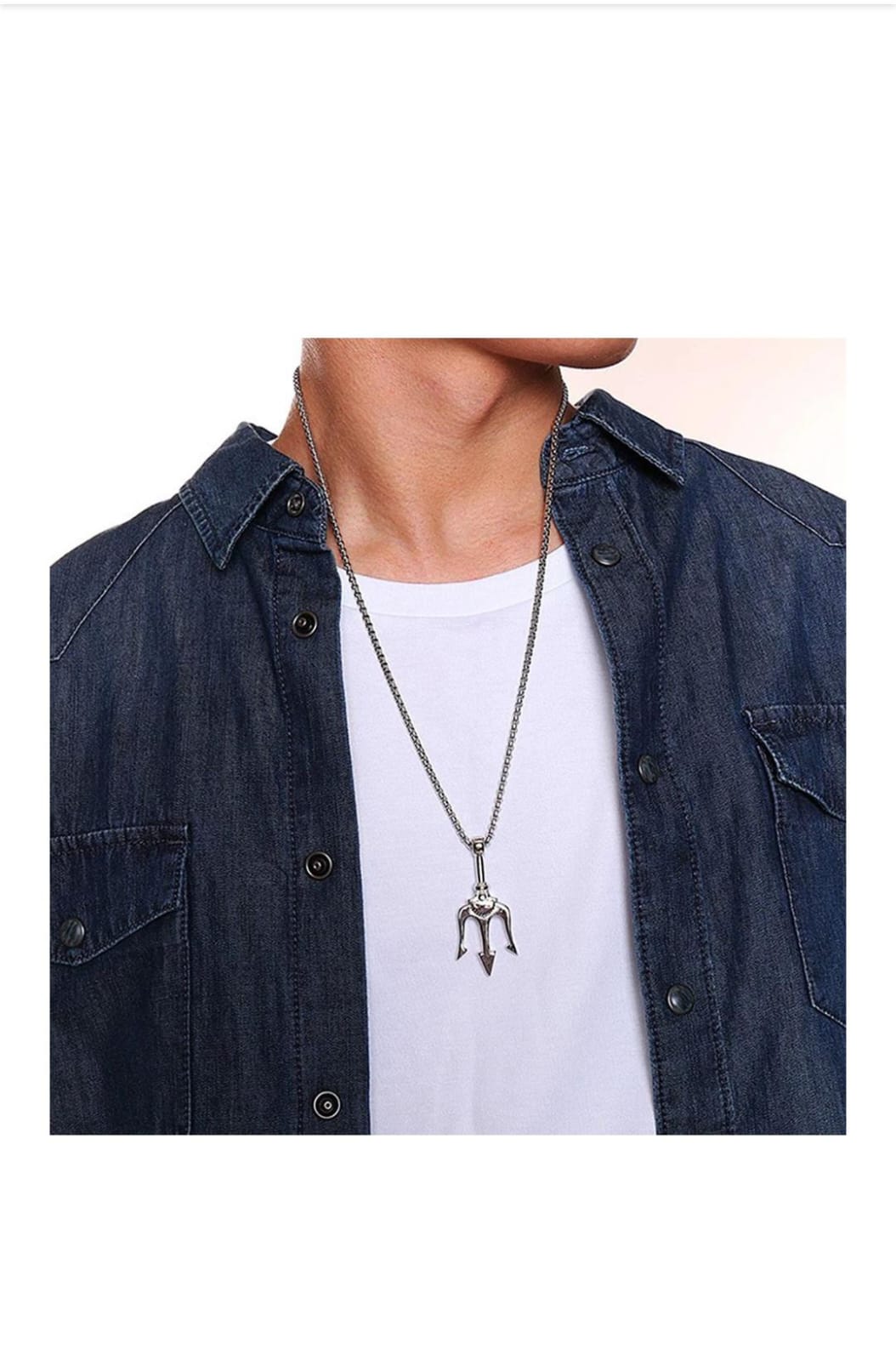 Greek Mythology Inspired - Poseidon's Trident Pendant Necklace - Unisex By Offmint