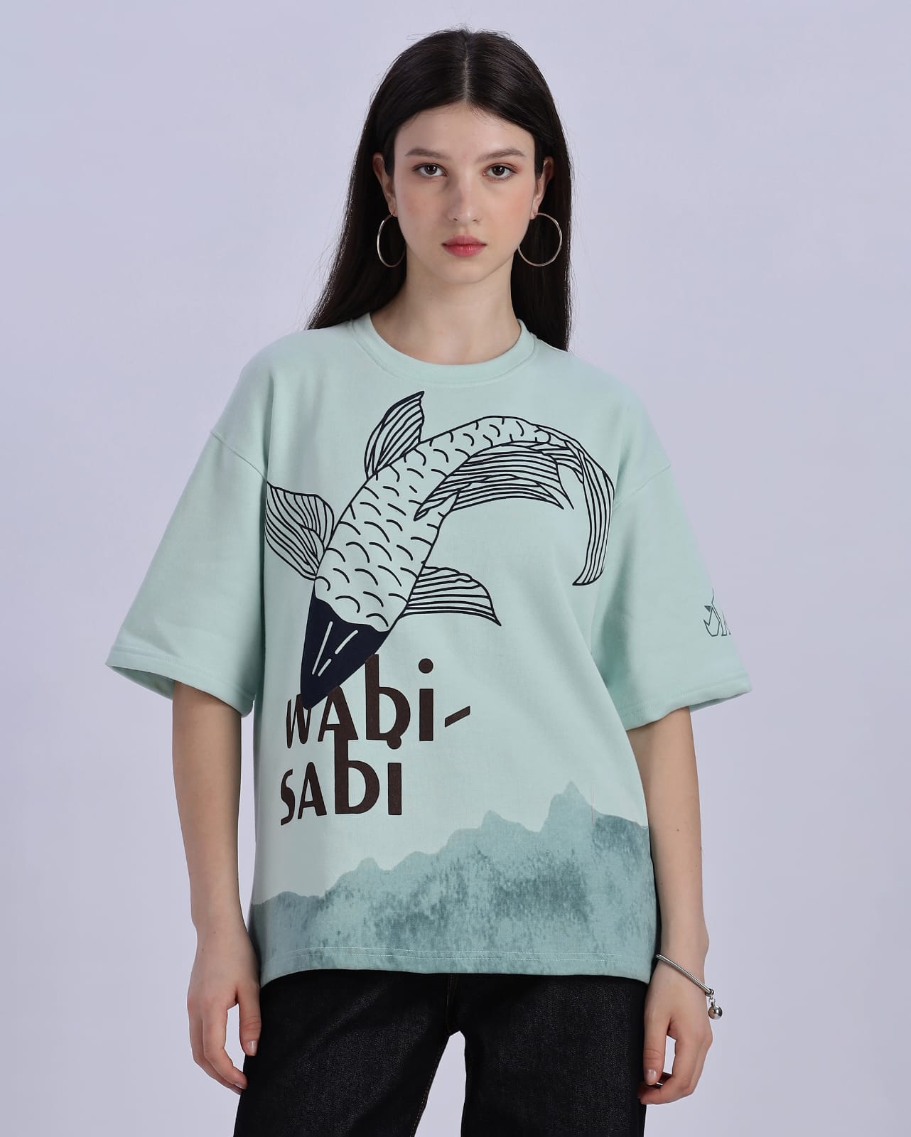 Light Blue "Wabi Sabi Tee" | Unisex Oversize T-Shirt