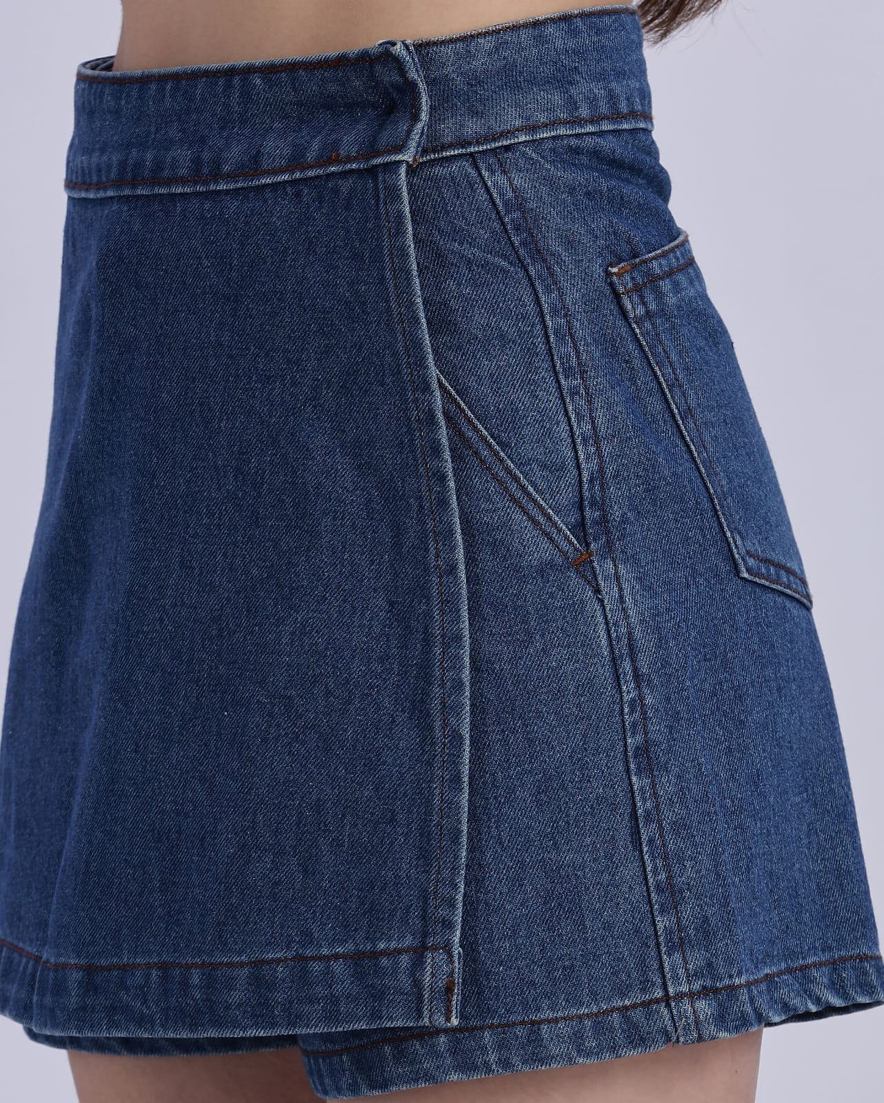 Mid Blue Women's Skort