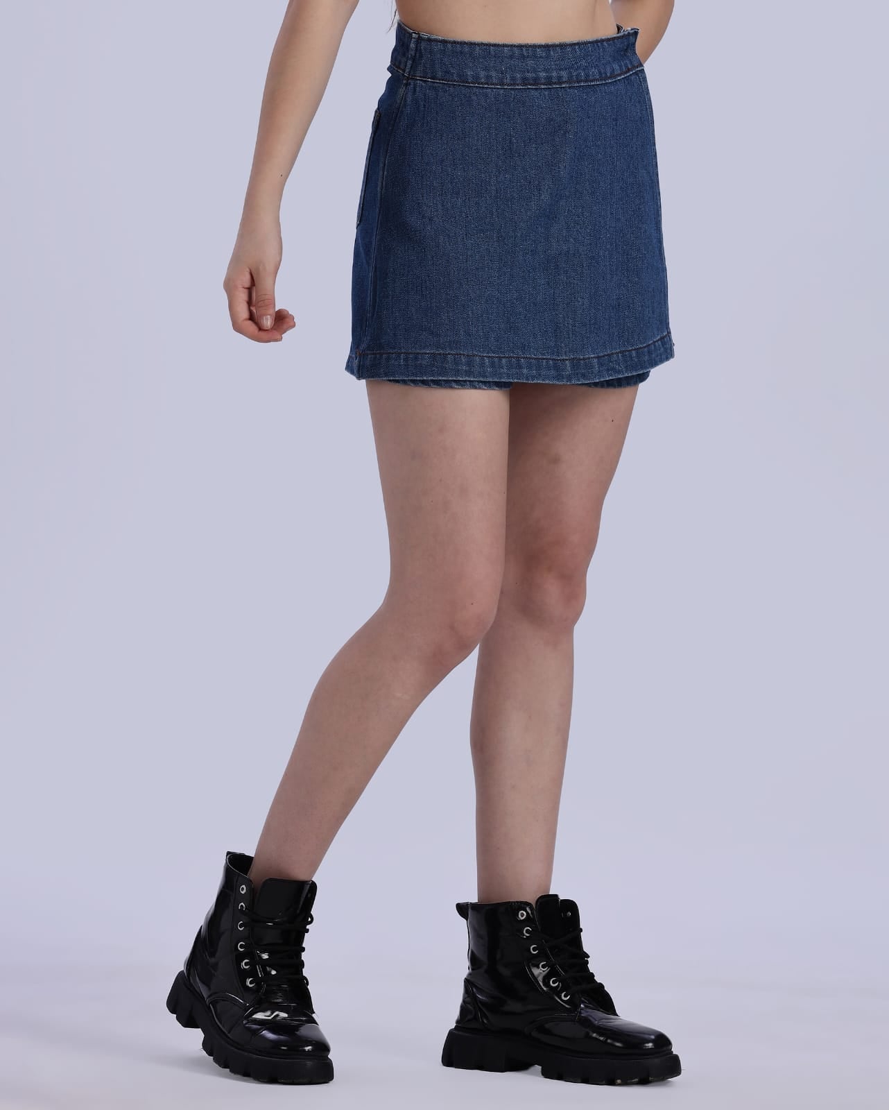 Mid Blue Women's Skort