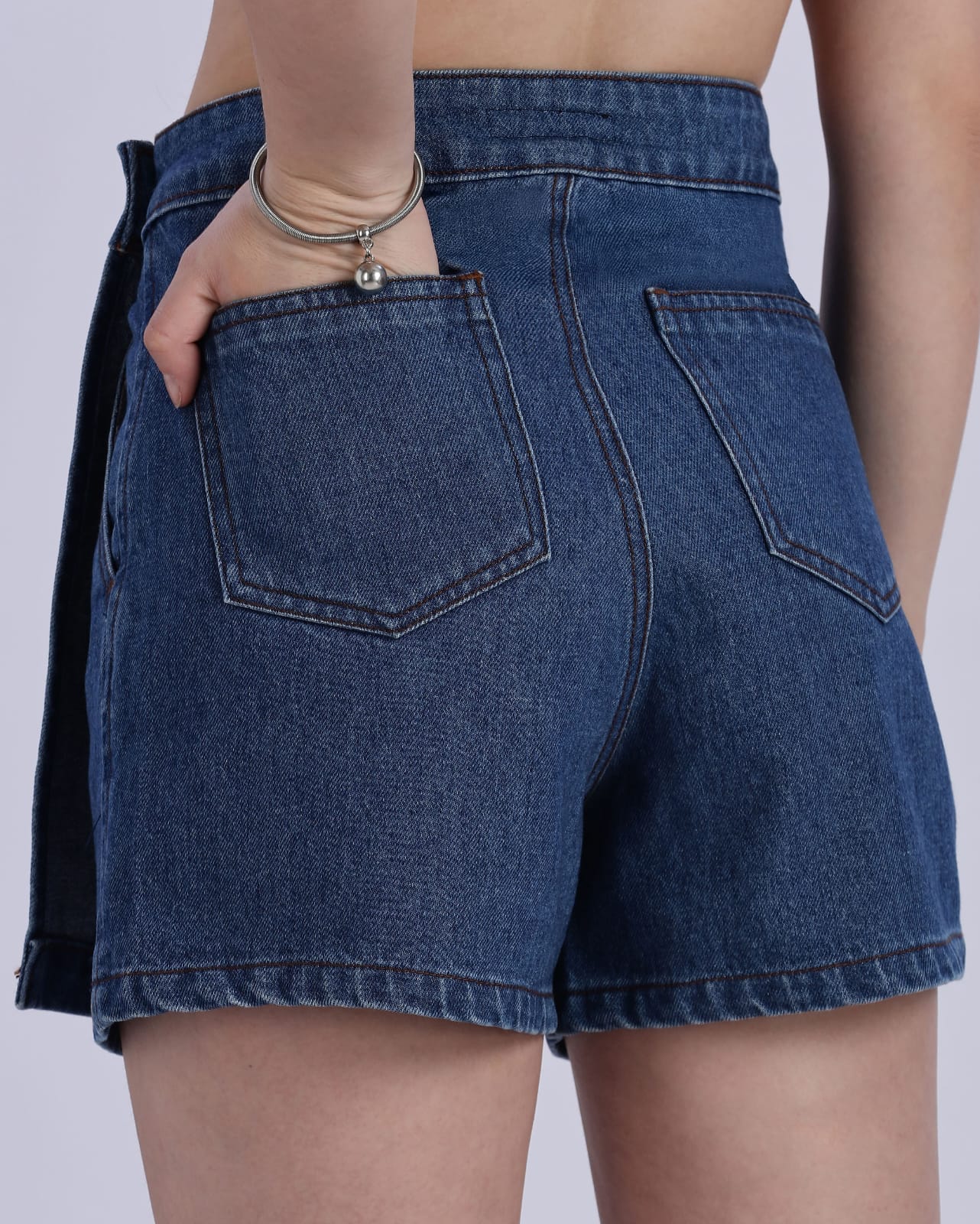 Mid Blue Women's Skort