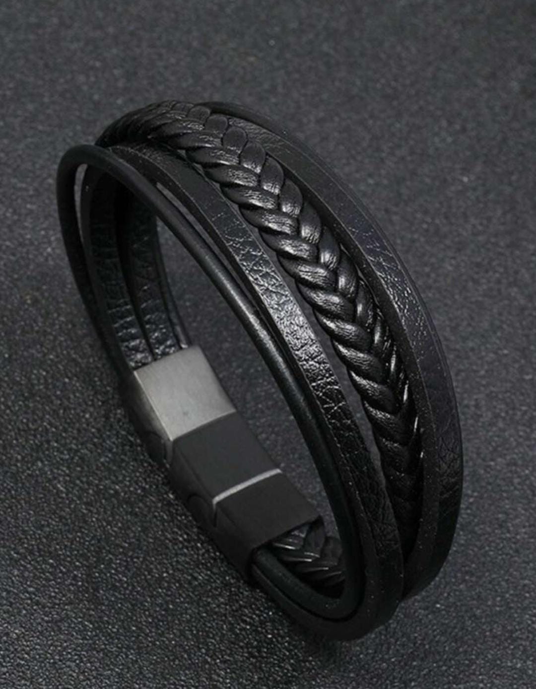 Onyx Braid Wrap Bracelet