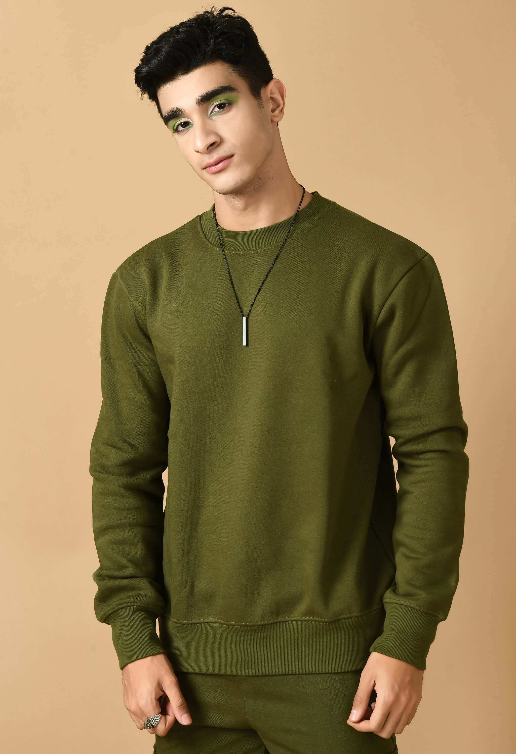 Zeus olive green sweatshirt 