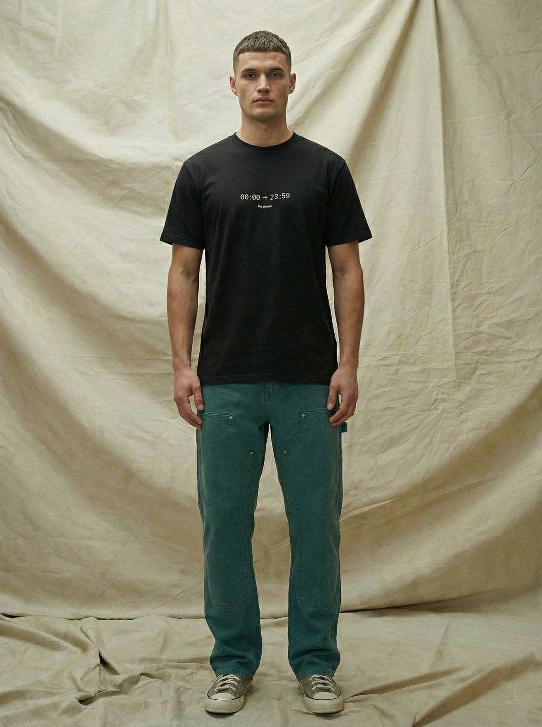 24 HOURS NO PAUSE UNISEX TSHIRT