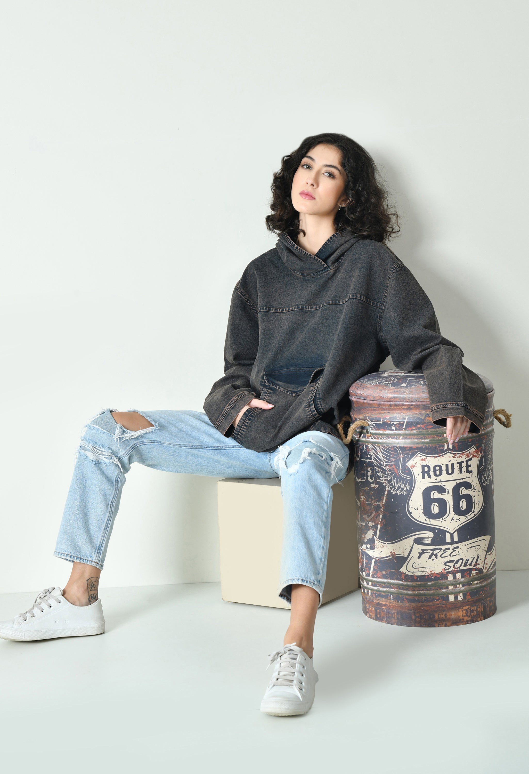 Oversized Hooded Jacket