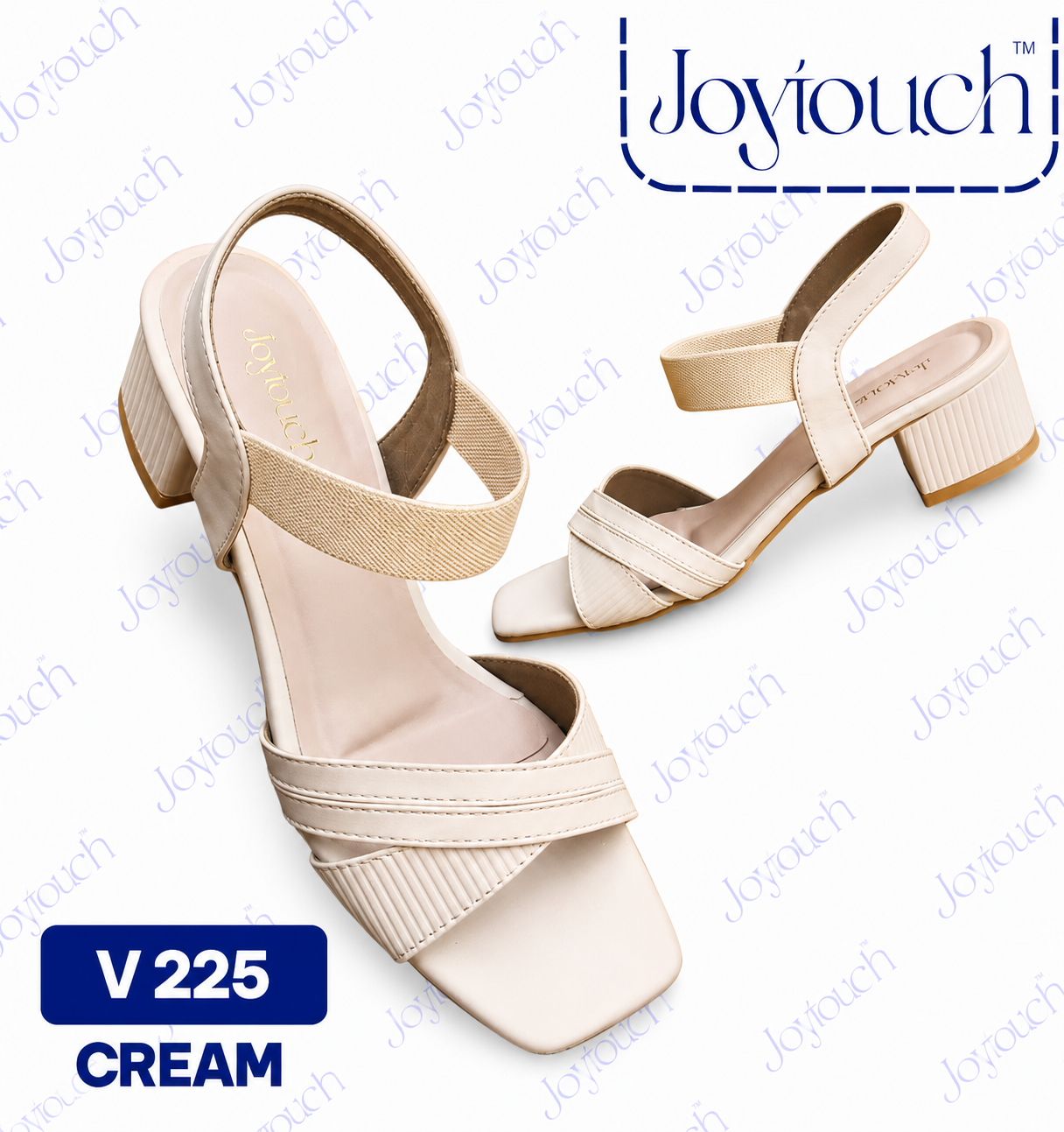 Joytouch Cream Block Heels V225