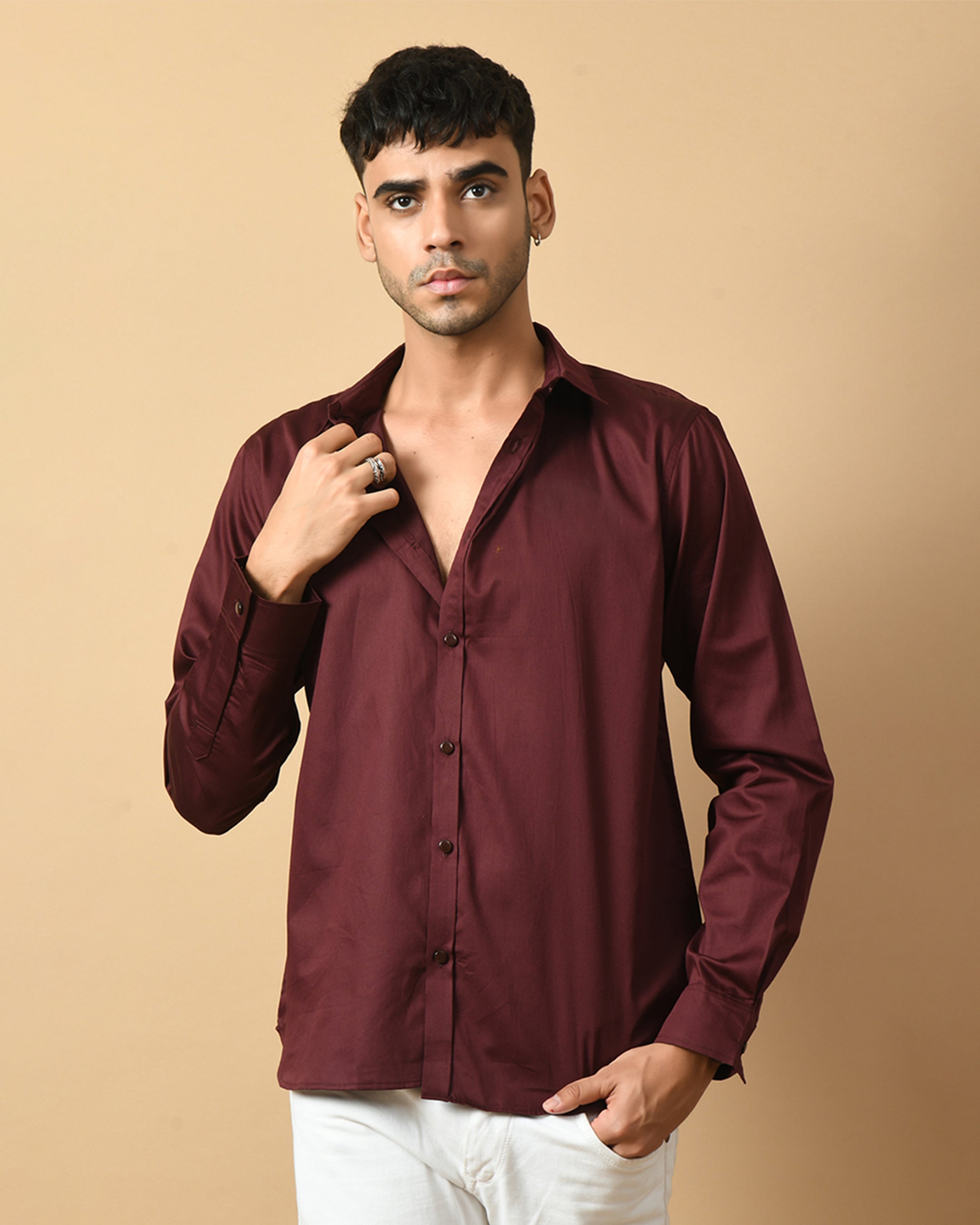 Maroon Shirt ClubWear By Offmint