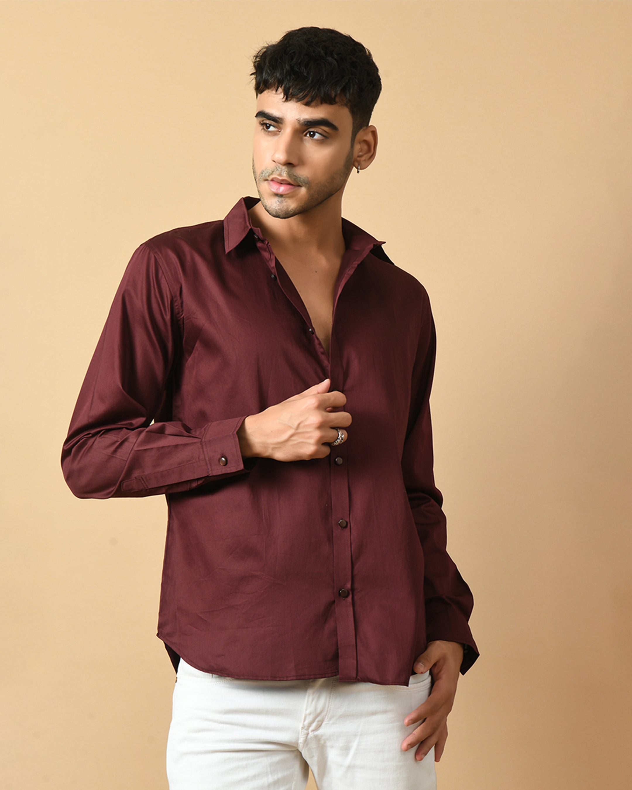 Maroon Shirt ClubWear By Offmint