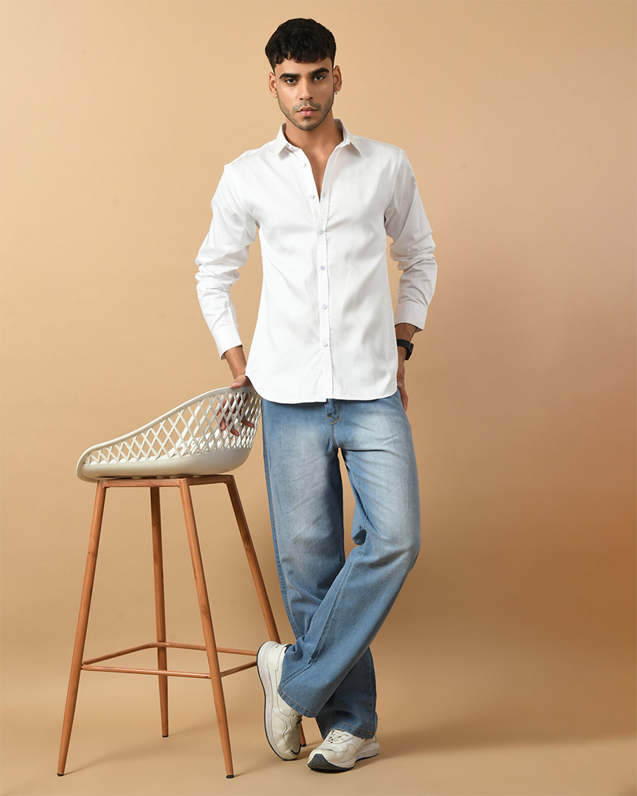 Capricon Zodiac Sign White ClubWear Shirt By Offmint