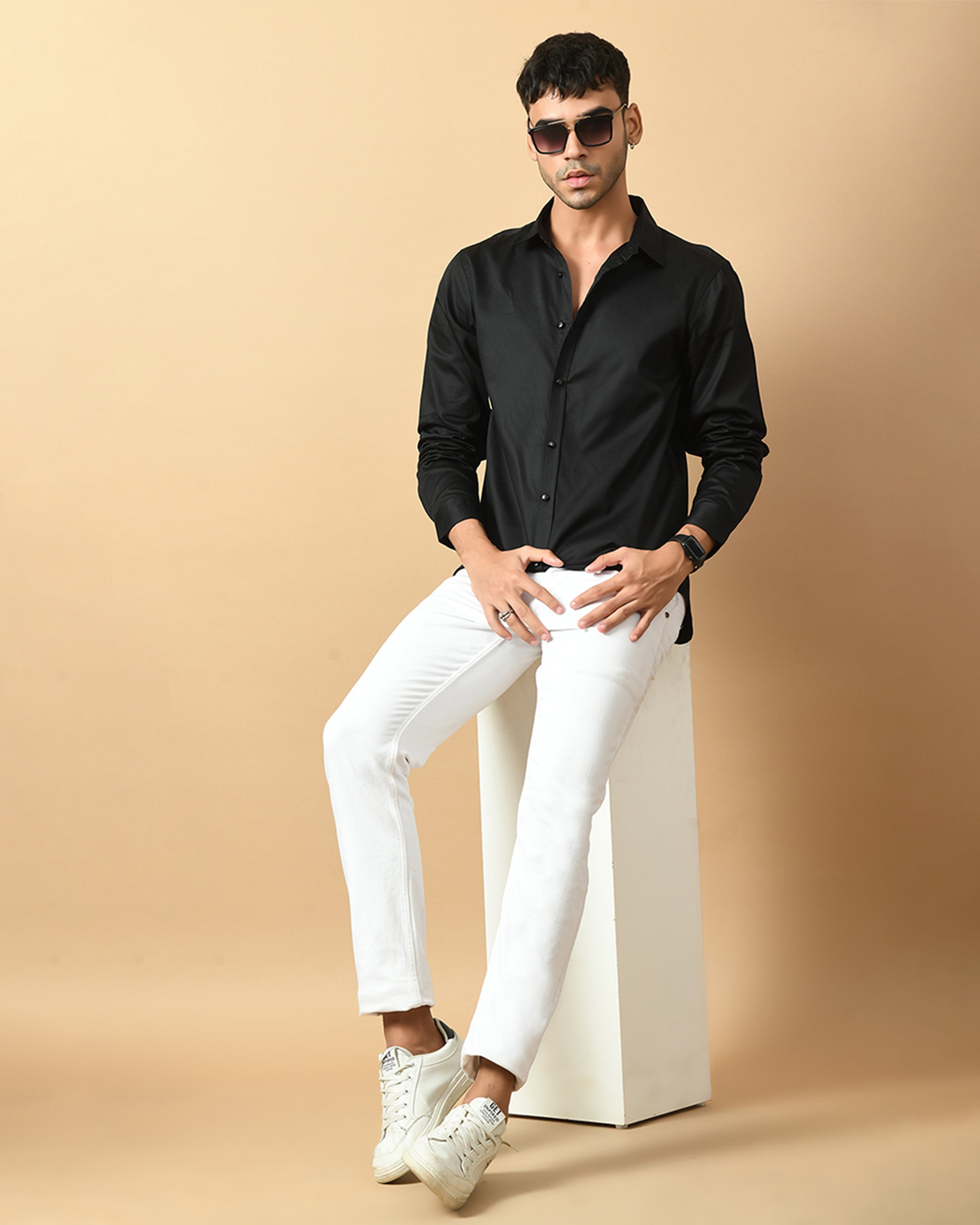 Black ClubWear Shirt By Offmint
