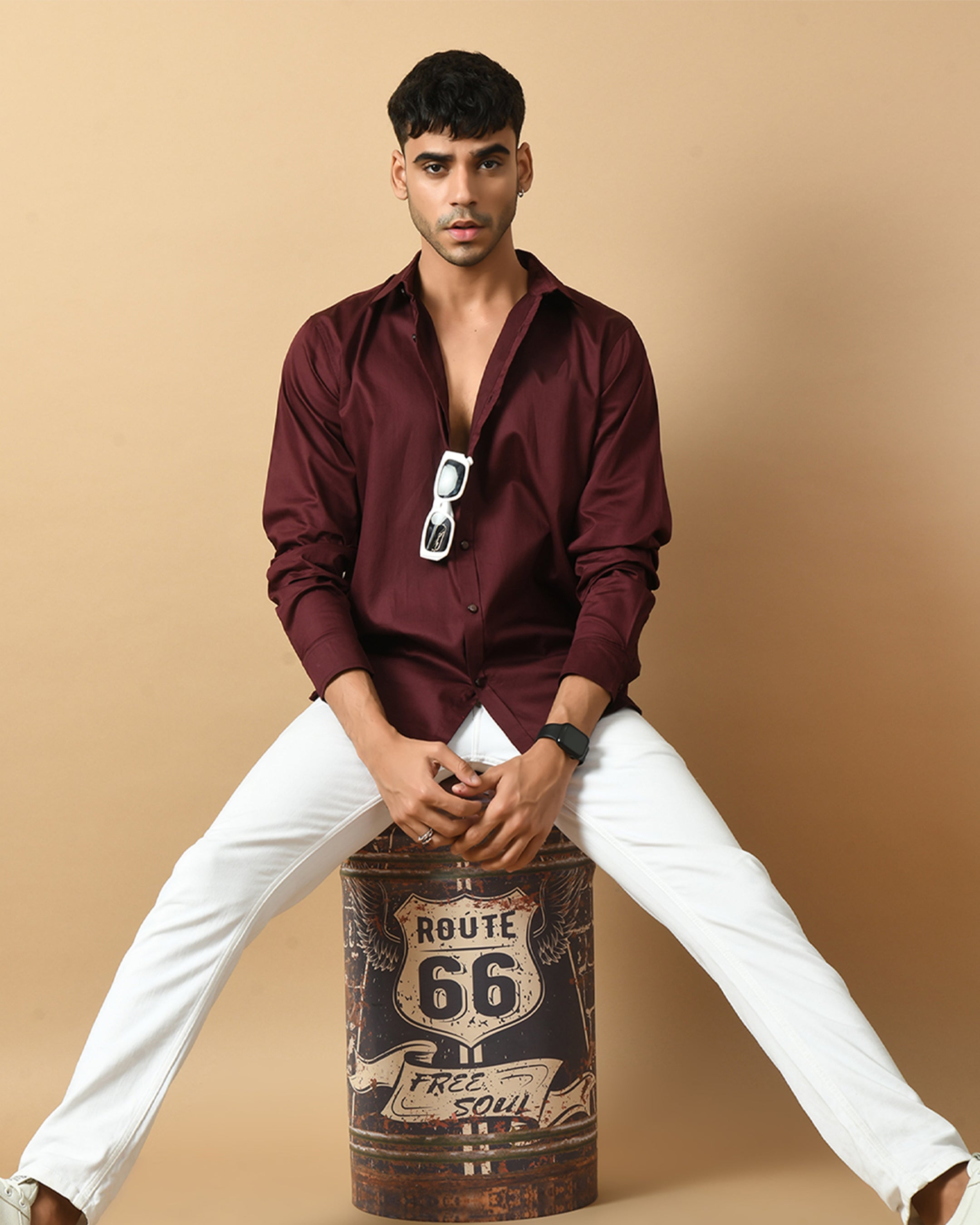Maroon Shirt ClubWear By Offmint