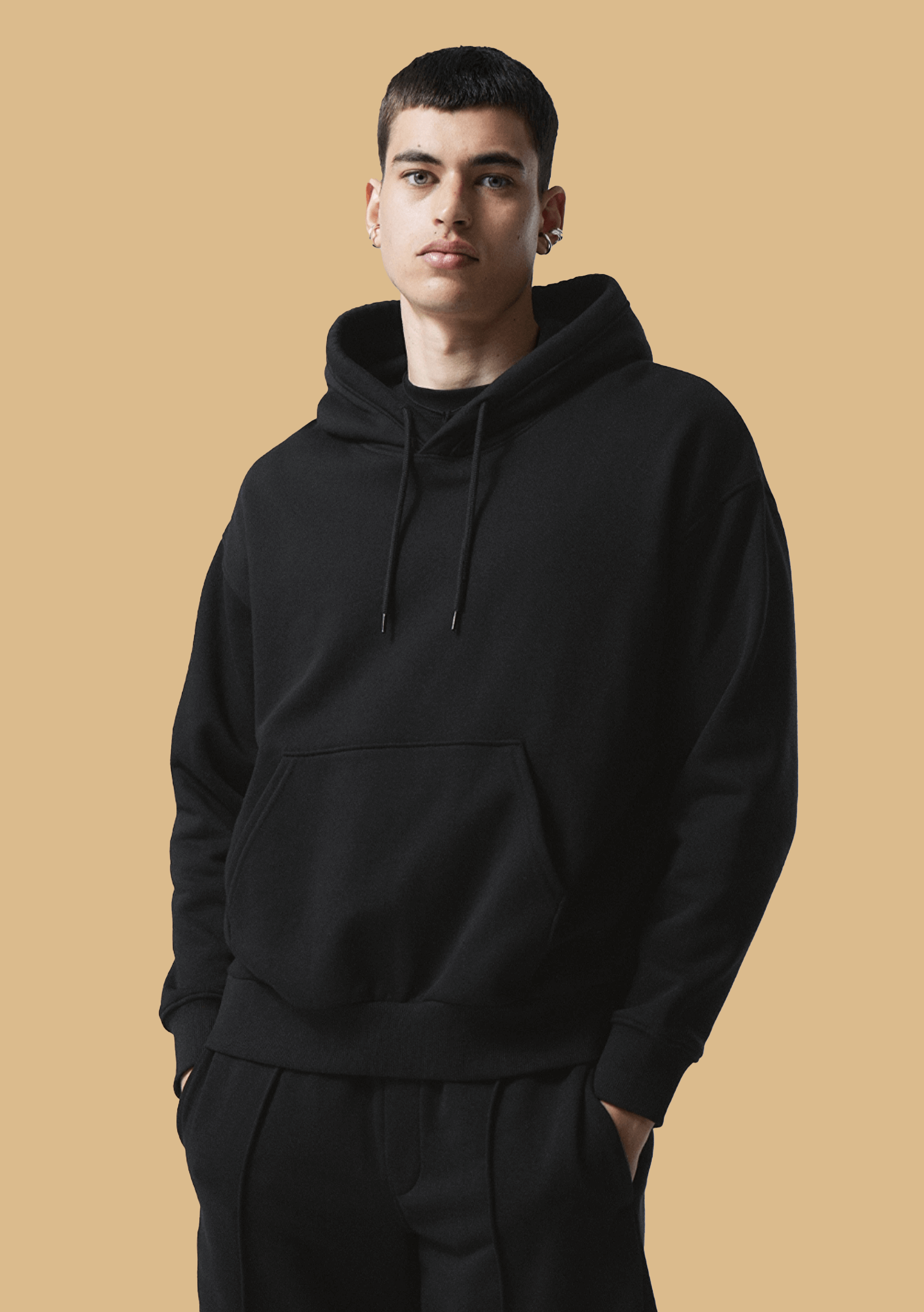 Skull Printed Black Hoodie By Offmint