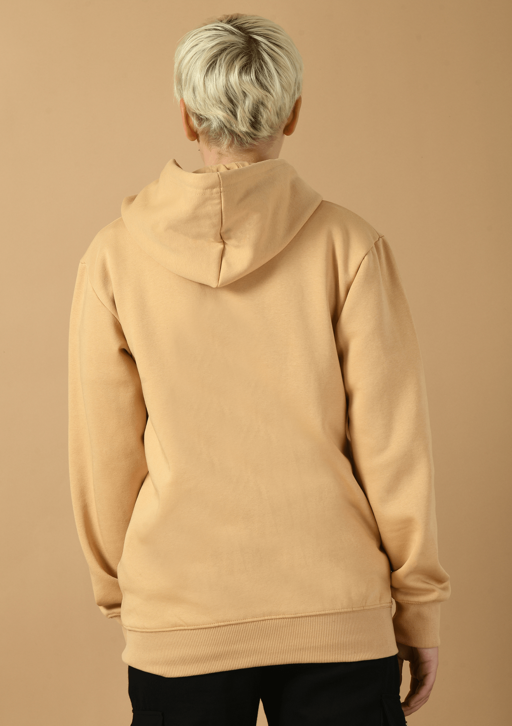 Nightmare Printed Beige Hoodie By Offmint