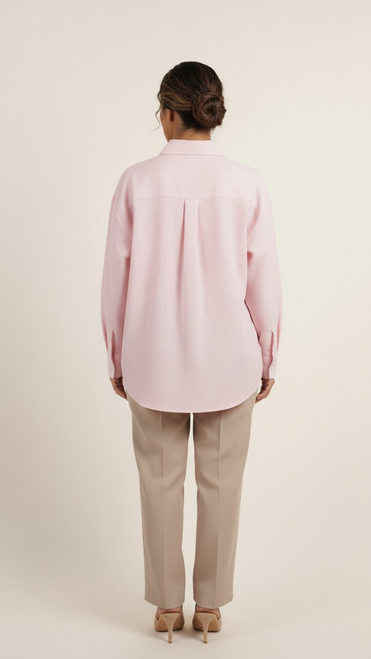 Blush Stripe Relaxed Shirt